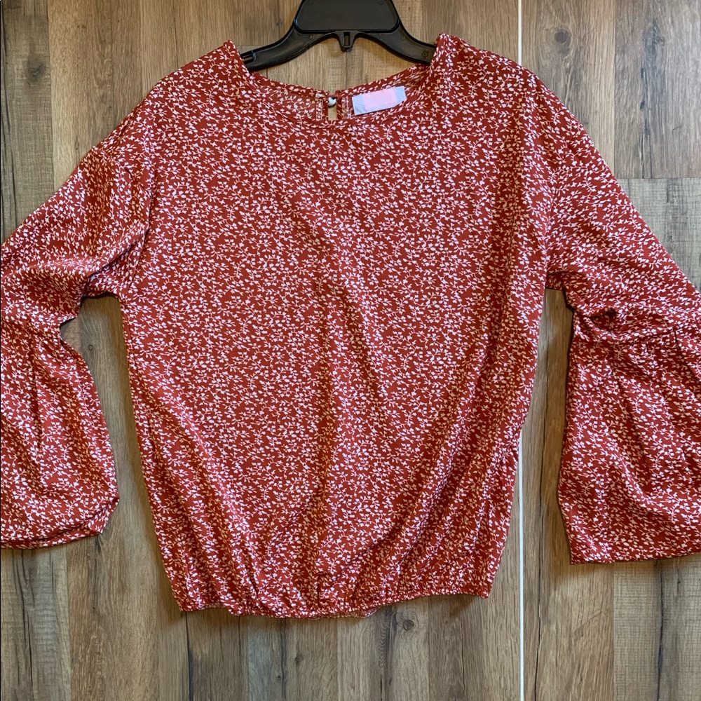 Balloon sleeve blouse